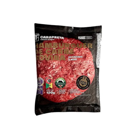 Hambúrguer Bovino Carapreta 120g