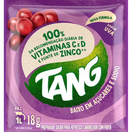 Refresco pó tang uva pacote 18g