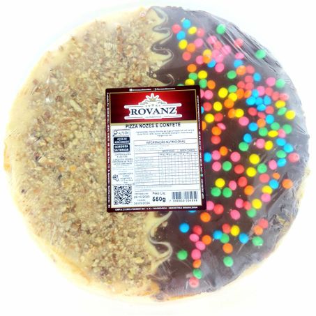 Pizza doce confete e nozes rovanz 550g