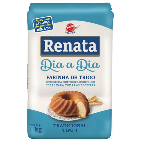 Farinha de trigo 1kg renata dia a dia