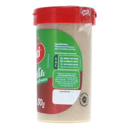 Pimenta Apti em Pó Pura Branca Embalagem 30G 360-8