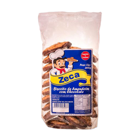 BISCOITO ZECA AMENDOIM C/CHOCOLATE 300G