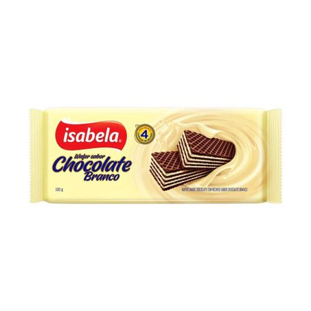 Wafer isabela 100g chocolate branco