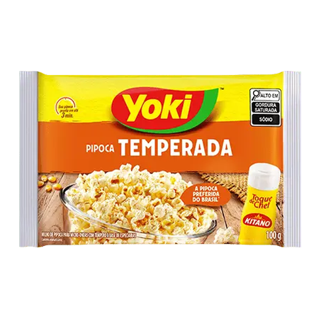 Pipoca de microondas yoki toque de chef 100g