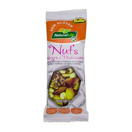 Barra amend nuts 25g nozes/damasco