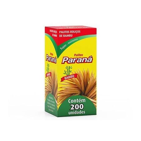 Palitos dentais parana bambu c/200