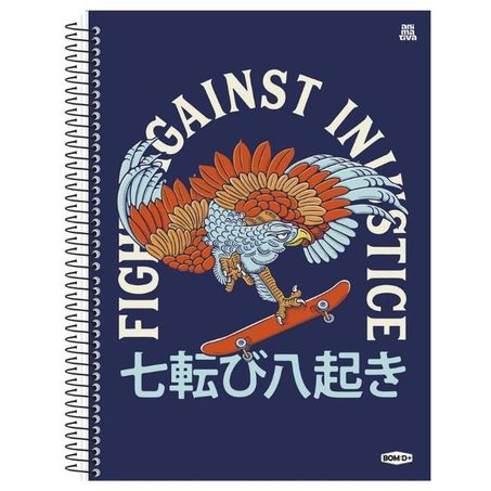 Caderno bom de mais 10m 160f masculino