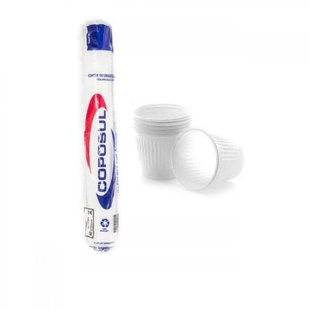 Copo Plast 50ml Coposul C/100 Translucido