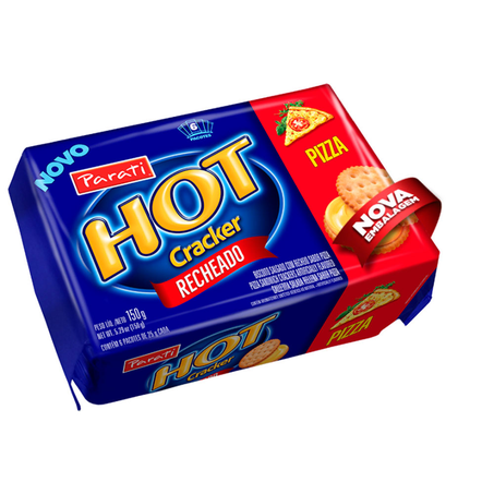 Biscoito Hot Cracker Pizza Pacote 150G