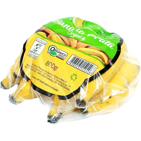 Banana prata organica econativa 800g