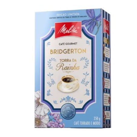 Café Torrado e Moído Torra da Rainha Bridgerton Melitta Gourmet Caixa 250g