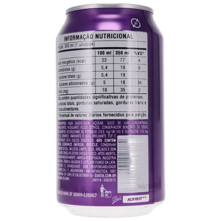 Refrigerante de Uva Sukita Lata 350ml 360-19