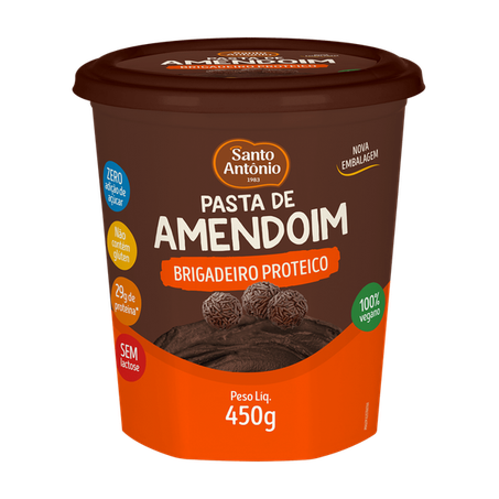 PASTA DE AMENDOIM C/BRIGADEIRO SANTO ANTONIO 450 G