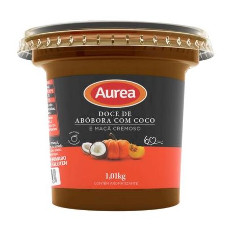 Doce Aurea Cremoso Abóbora Com Coco E Maçã 1,01kg