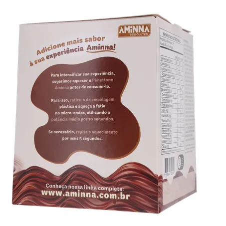 PANETONNE AMINNA S/GLÚTEN CREME DE AVELÃ 240G 360-11