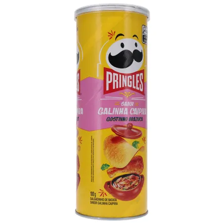 SALGADINHO BATATA PRINGLES GOSTINHO BRAZUCA GALINHA CAIPIRA LATA 100G 360-33