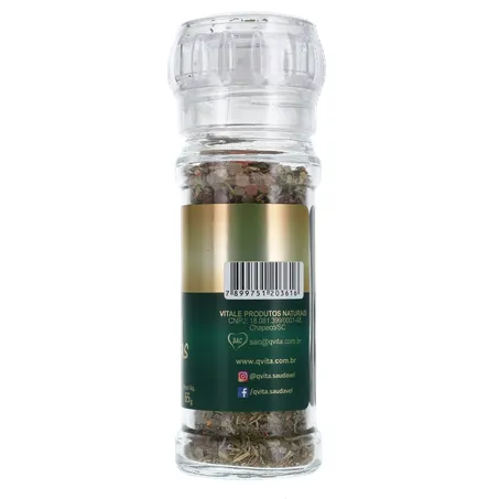 Condimento Qvita Ervas Finas C/Sal Rosa 72G 360-11