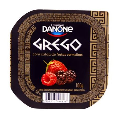 Iogurte Danone Grego Frutas Vermelhas 100G
