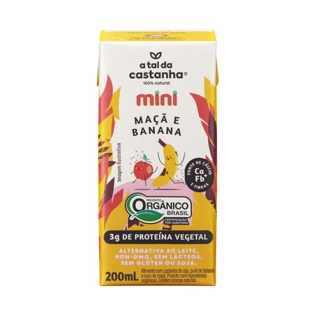 Bebida A Tal da Castanha Maçã e Banana 200ml