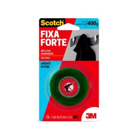 Fita Adesiva 3m Fixa Forte C/1 12mm x 2m