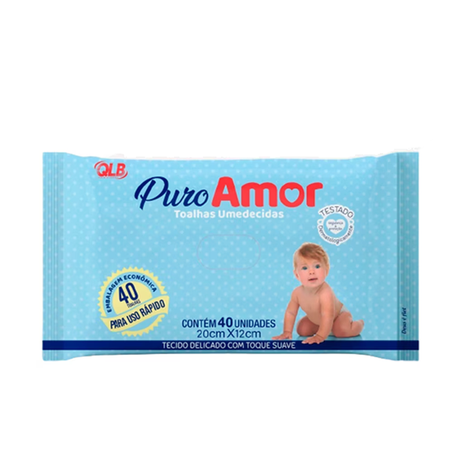 TOALHA UMED PURO AMOR C/40 UN (105878)