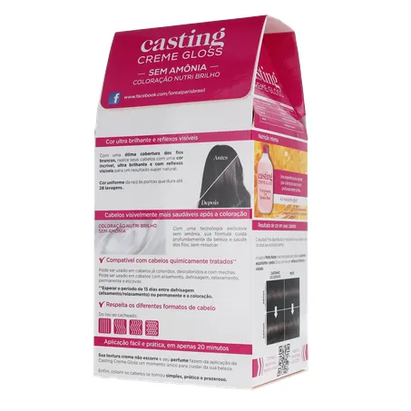 Tintura Para Cabelo L'oréal Casting Creme Gloss Preto Noite 100 360-21