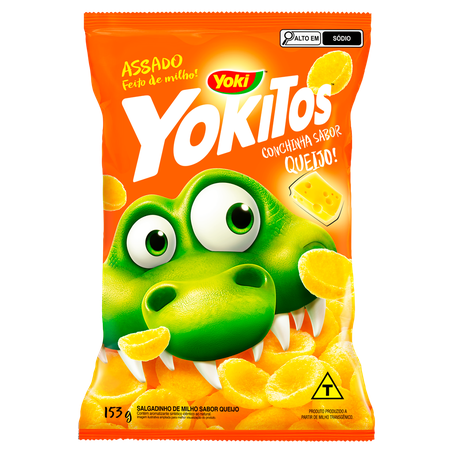 Salgadinho Yokitos Cochinhas Queijo Pacote 153G