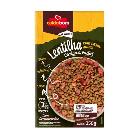 LENTILHA CALDO BOM C CAR SUINA 250G