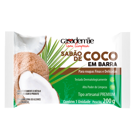 Sabão de coco casa de mãe 200g