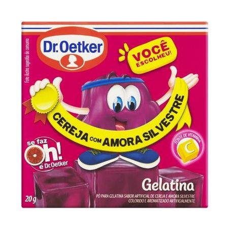 Gelatina dr oetker cereja amora 20g