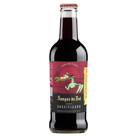 Vinho Brasileiro Sangue De Boi Tinto Suave 275ml 
 