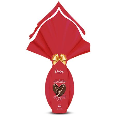 OVO DE PÁSCOA DIVINE 430G 37% CACAU AO LEITE