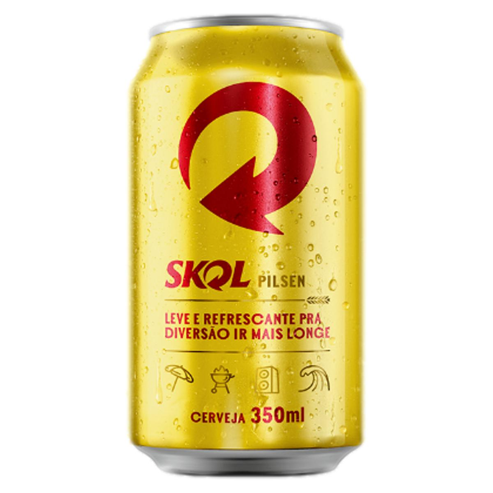 Cerveja Skol 350ml - Pilsen - Lata