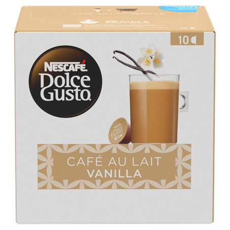 Café dolce gusto au lait baunilha nescafé c/10