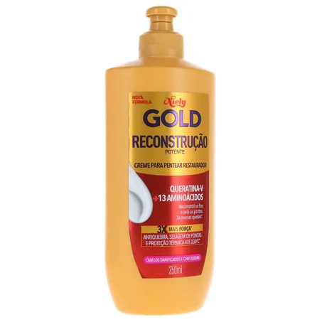 Creme para Pentear Niely Gold Reparação Intensiva Queratina 280G 360-34