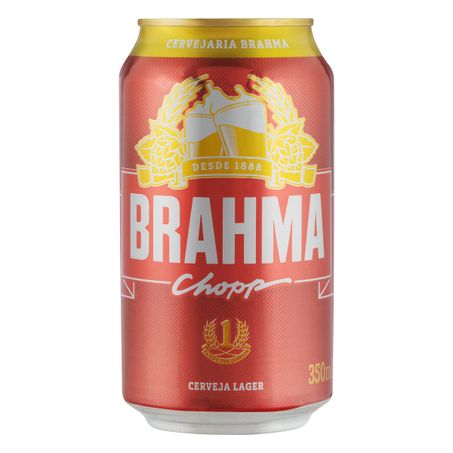 CERVEJA LAGER BRAHMA CHOPP LATA