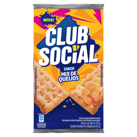 Biscoito Club Social 141g - Queijo