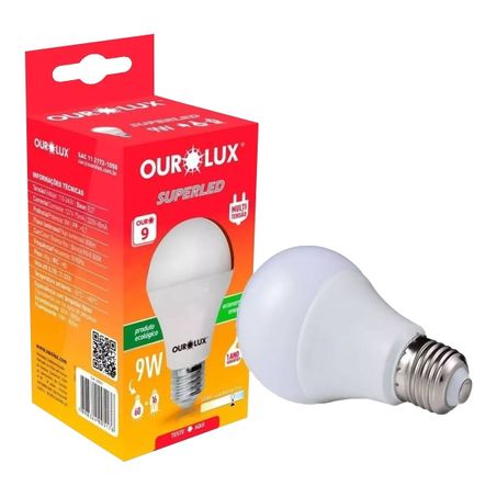 Lampada ourolux 9w superled biv 20031