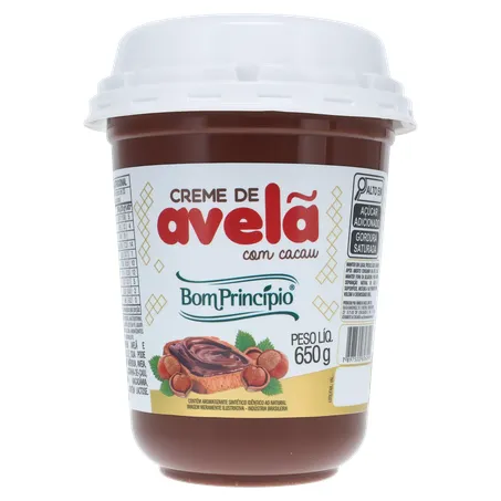 Creme avela bom principio c/cacau 650g 360-0