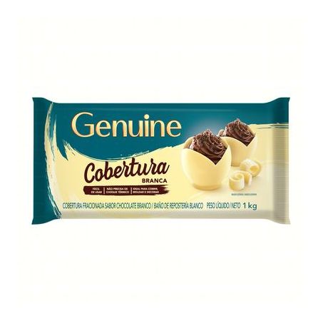 CHOCOLATE GENUINE COBERTURA BRANCO 1KG