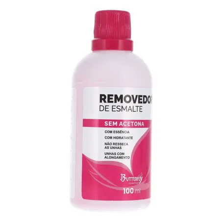 Removedor esmalte butterfly sem acetona 100ml 360-33