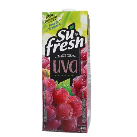 Bebida Néctar Sufresh Uva Caixa 1l 
  360-19