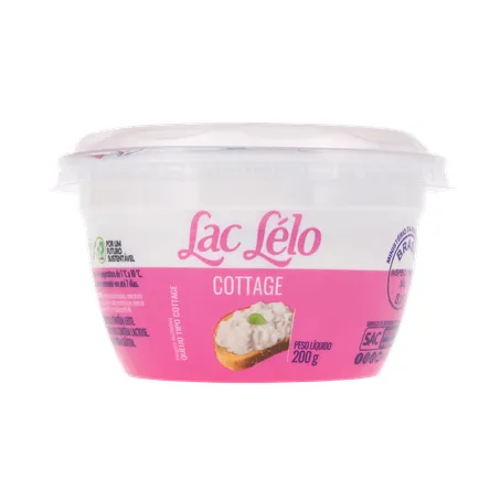 Queijo cottage lac lelo 200g