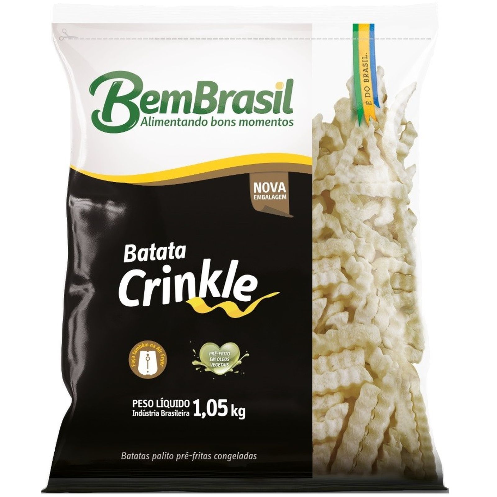 Batata Bem Brasil Crinkle Congelada 1.05kg | Viezzer Supermercados