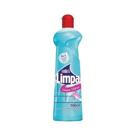 Limpa vidros gota limpa acao 4x1 c/alcool 500ml