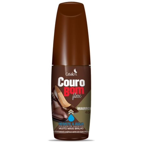 Tinta pomada liquida calcados couro bom 40ml marron