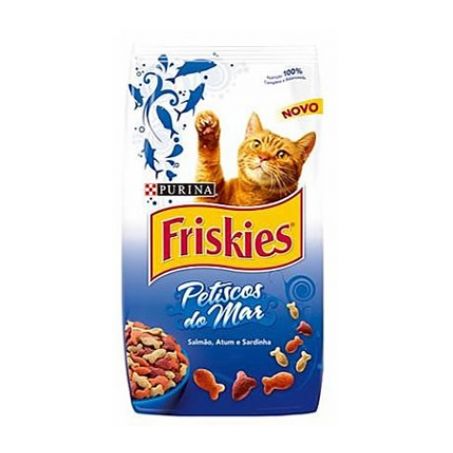 Raçao Friskies Gato 1kg Peixes/Ftos Mar
