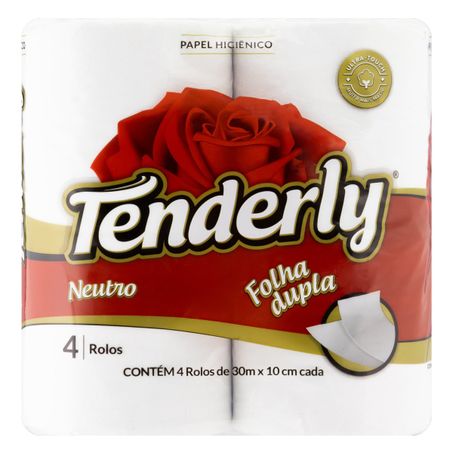 PAPEL HIGIÊNICO FOLHA DUPLA NEUTRO TENDERLY
