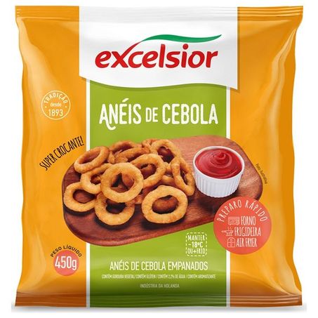 Aneis de cebola excelsior 450g cong