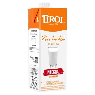 Leite zero lactose integral tirol 1l